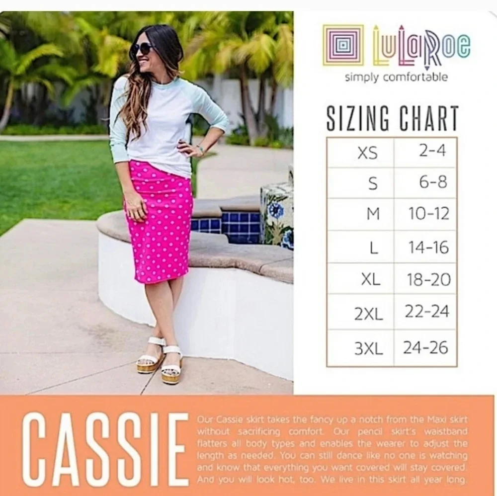 LuLaRoe Cassie Purple Geometric Print Pull-On Midi Pencil Skirt Size XS NWOT
